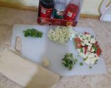 A picture of step 1 of Vegetables rolls.