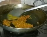 A picture of step 4 of Delhi style dal.