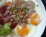รูปขั้นตอนการทำที่ 2 ของ "Pan Eggs" Breakfast Thai Style ไข่กระทะแบบไม่มีถาดไข่กระทะ🍳😊