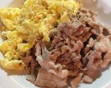 肉絲大蒜醬油炒飯的食譜步驟1照片