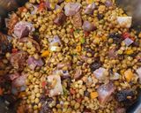 A picture of step 3 of Lentils with Asturian Compango.