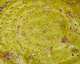 A picture of step 4 of Mixed Millets and Veggies Dosa (with jowar, ragi, bajra flours and lentils).