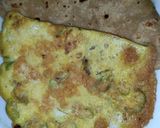 A picture of step 4 of Green chili Omelette.