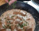 Foto del passaggio 3 della ricetta Paccheri al Teff glutenfree in crema di salmone 🐟🐟🐟
