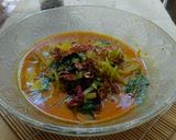 Foto langkah ke 6 dari resep Sayur Lodeh Pepaya Muda Daun Mlinjo Iwak Pe.
