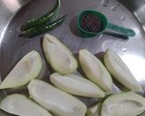 A picture of step 1 of Raw Mango Dal.