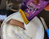 A picture of step 1 of Dairy milk pudding.