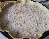 Foto del paso 5 de la receta Quiche de salmón, puerros y queso crema