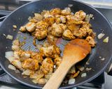 Une image de l'étape 11 de Poulet au curry,gingembre et amandes.