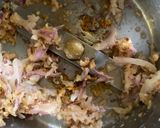 A picture of step 4 of Kerala style Raw Papaya Pulinkari - Sadya dish.