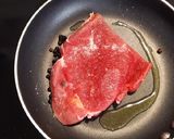 Foto del paso 3 de la receta: Filete de carne, ensalada y calabaza saludable rápido