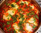 Shakshuka recept fázis 6 fotója