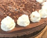 A picture of step 5 of No-bake Chocolate Cheesecake#myfavouriterecipe.