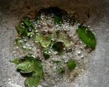 A picture of step 3 of Stuffed Tondali peanuts masala with jowar bhakri and spicy thecha, in dinner.