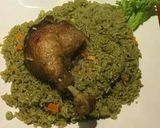 A picture of step 3 of Arroz con Pato a la Chiclayana.