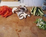 A picture of step 5 of Mongolian beef.