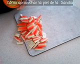 Foto del paso 3 de la receta Snack de Corteza de Sandía Encurtida