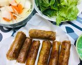 A picture of step 3 of Fried Spring Rolls with Pickled Vegetables.