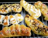 Foto langkah ke 7 dari resep Roti manis isi Pisang Coklat.