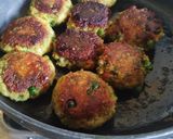 A picture of step 4 of Veg and sprouts cutlet.