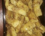 Foto del paso 5 de la receta: Pollo al horno y papas al horno con queso 😊
