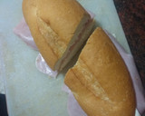 Foto del paso 2 de la receta: Bocadillo de jamón cocido y queso majorero