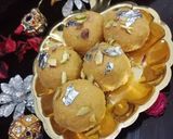 A picture of step 8 of Besan k Ladu   #KokabandCookpad  #Foodies&Freinds.