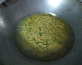 A picture of step 2 of Fenugreek leaves panki.