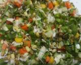Spicy veg sprout salad recipe step 3 photo