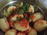 Veggie fruit tikki chat