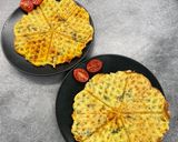 Medvehagymás füstölt sonkás gofri recept fázis 3 fotója