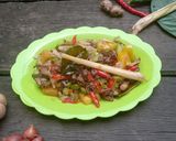 Foto langkah ke 4 dari resep Tumis Cumi Asin Pete.