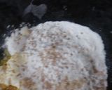 A picture of step 2 of Non fried besan patra chakli.