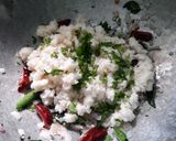 A picture of step 5 of Idly upma.