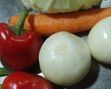 Foto del paso 1 de la receta: Fideos con vegetales y queso