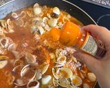 A picture of step 8 of Seafood Paella 🥘.