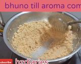 A picture of step 5 of Punjabi suji halwa.