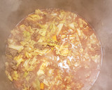 A picture of step 2 of Stuffed Cabbage Soup.