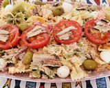 Foto del paso 6 de la receta: Ensalada de pasta con mozzarella y sardinillas