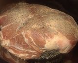 A picture of step 4 of Lucky New Year's Crockpot Pork and Kraut.