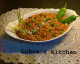 A picture of step 4 of Chana Daal (bengal gram lentil) and maash Daal(WHITE URAD Daal Split lentil) Curry:.