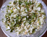 A picture of step 4 of Khaman Kakdi (Cucumber salad).