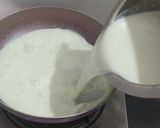 A picture of step 1 of Mango kheer /Firni for fast or vrat.
