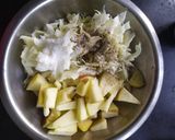 A picture of step 1 of Cabbage and apple salad.