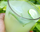 A picture of step 1 of Cucumber Mocktail.