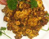 A picture of step 11 of Maghaz Masala or Brain Masala.