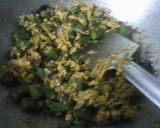 A picture of step 8 of Coconut  okra.