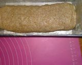 Foto langkah ke 5 dari resep Roti Tawar Gandum ove tangkring tanpa mixer.