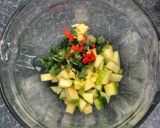 A picture of step 2 of Crab and Apple  Salad.