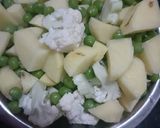 A picture of step 1 of Aloo gobhi.